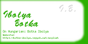 ibolya botka business card
